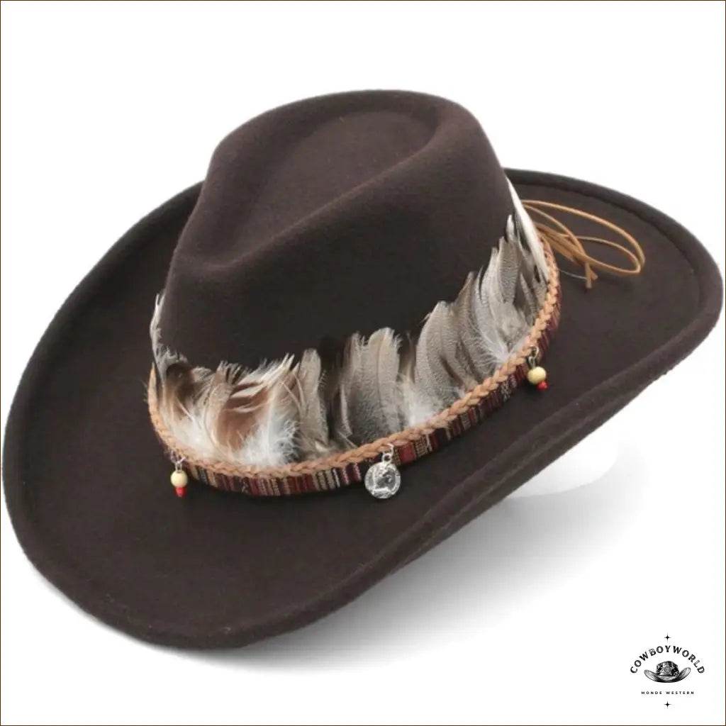 Chapeau Country Plume - Cowboy World