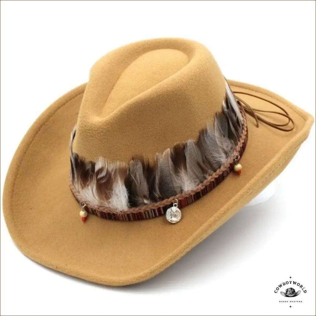 Chapeau Country Plume - Cowboy World