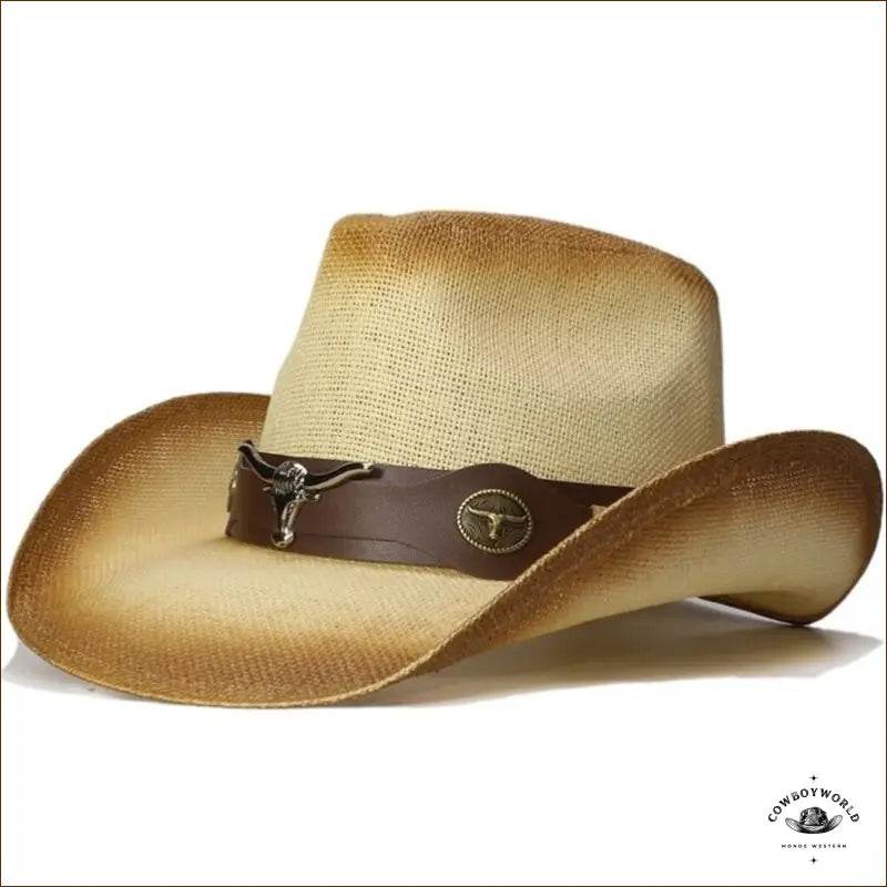 Chapeau Cowboy Paille Homme - Cowboy World