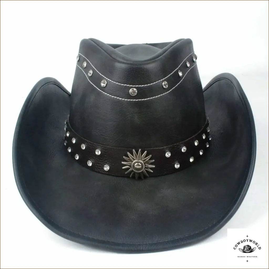 Chapeau de Cow-Boy Western Noir - Cowboy World