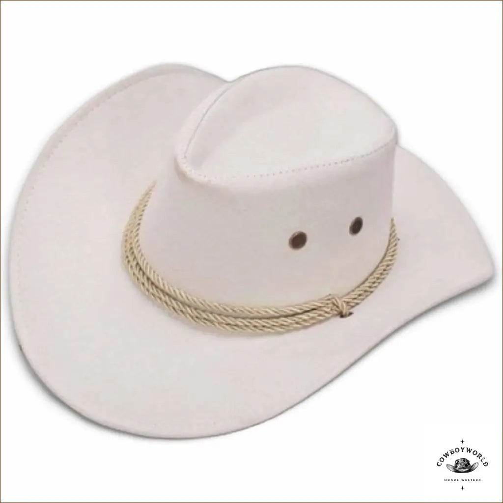 Chapeau de Cowboy Blanc - Cowboy World