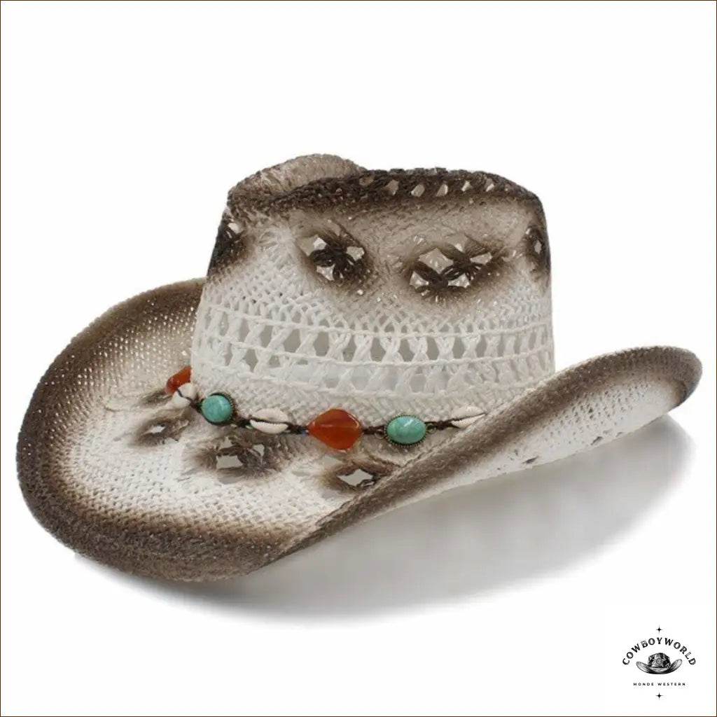 Chapeau de Cowboy Blanc Femme - Cowboy World
