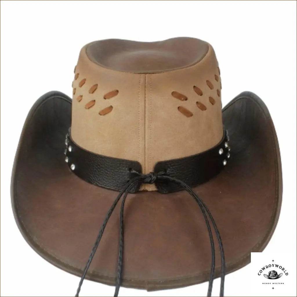 Chapeau de Cowboy Cuir Homme - Cowboy World