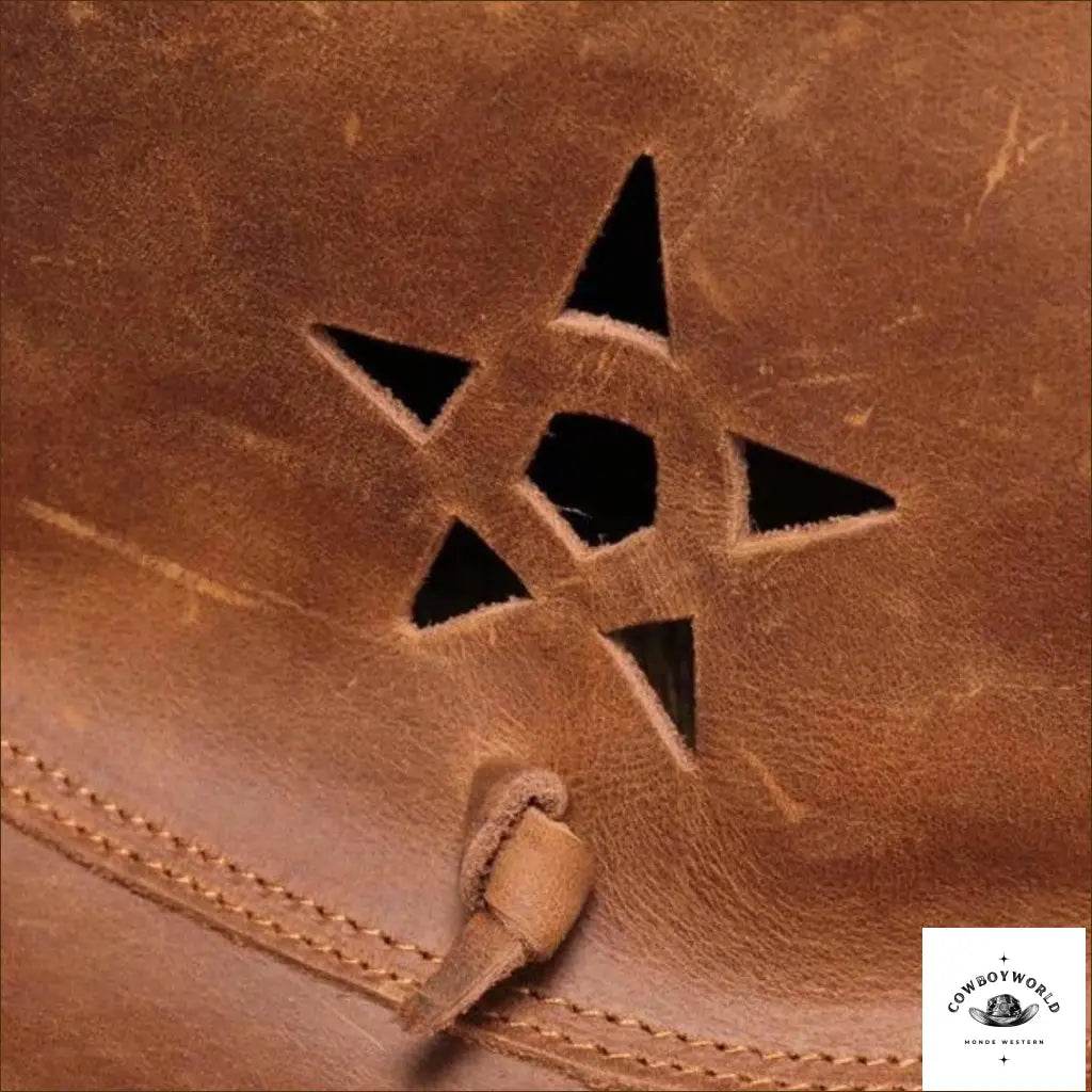 Chapeau de Cowboy en Cuir - Cowboy World