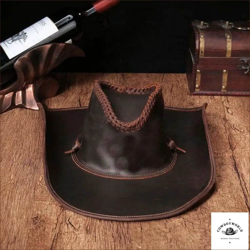 Chapeau de Cowboy en Cuir - Cowboy World