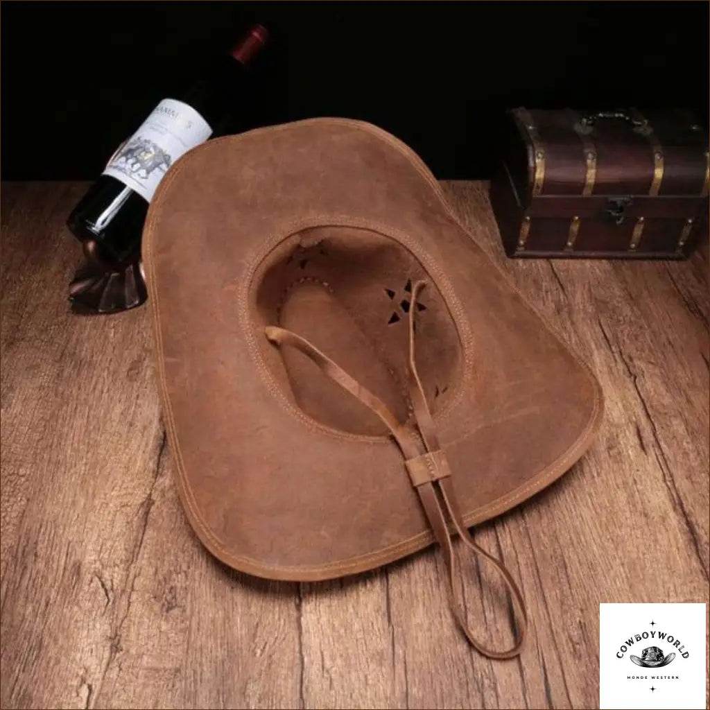 Chapeau de Cowboy en Cuir - Cowboy World