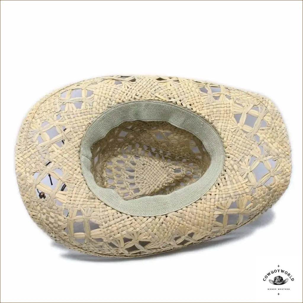 Chapeau de Cowboy en Paille Feathers - Cowboy World