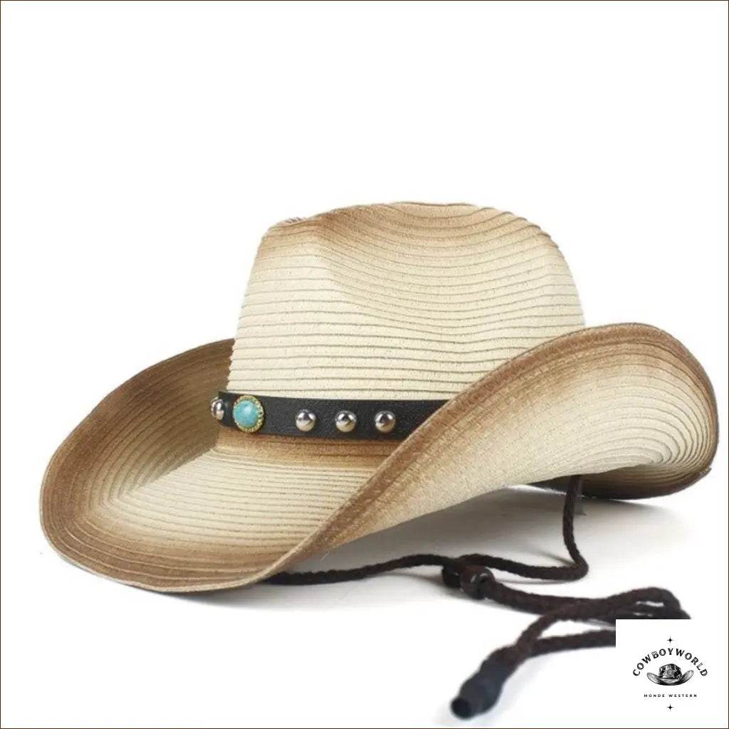 Chapeau de Cowboy en Paille Femme - Cowboy World