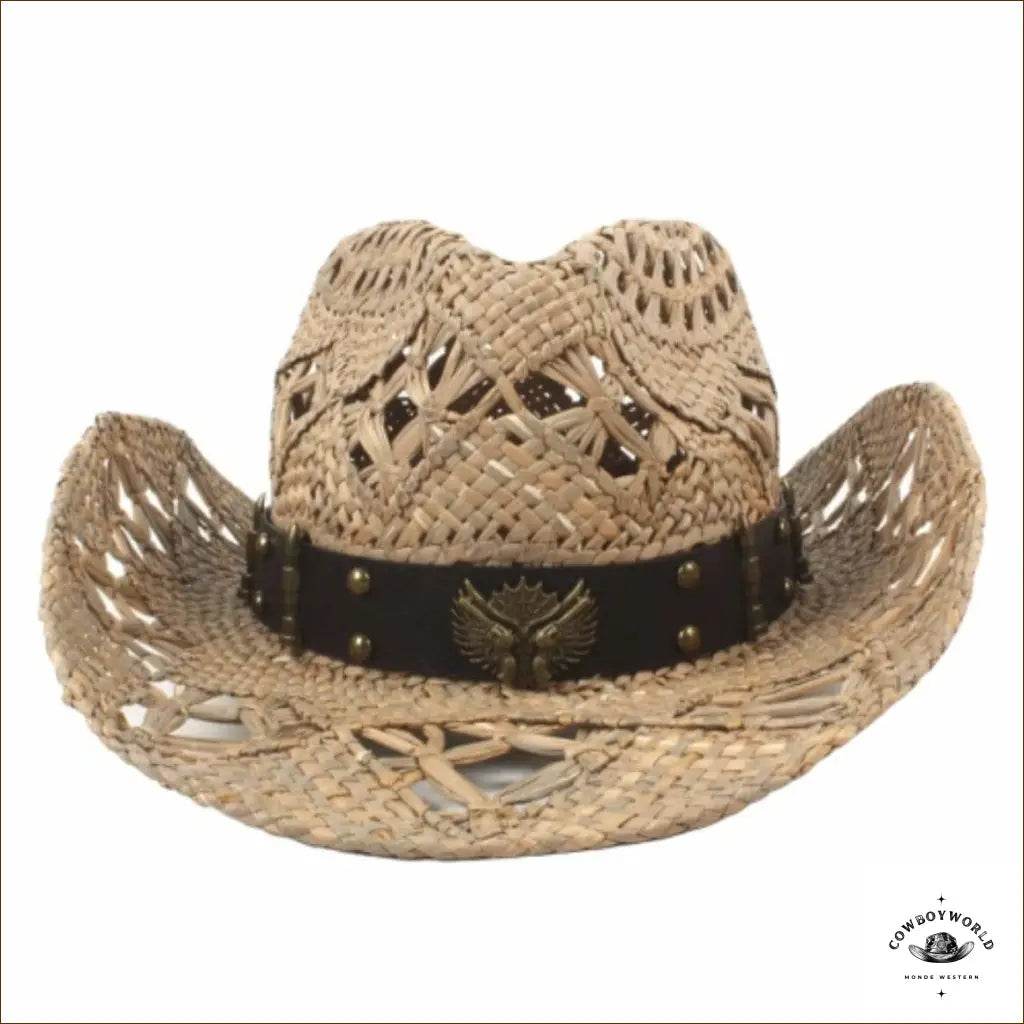 Chapeau de Cowboy en Paille Guns - Cowboy World