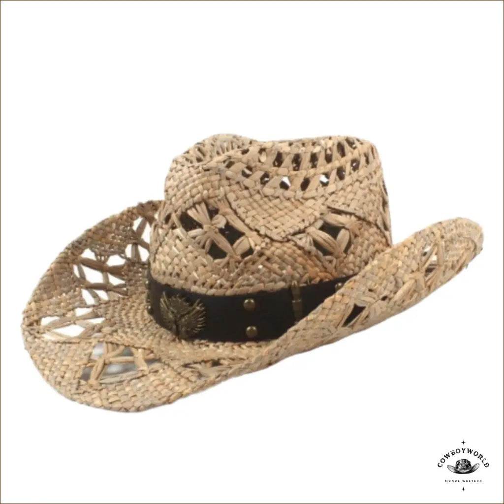Chapeau de Cowboy en Paille Guns - Cowboy World