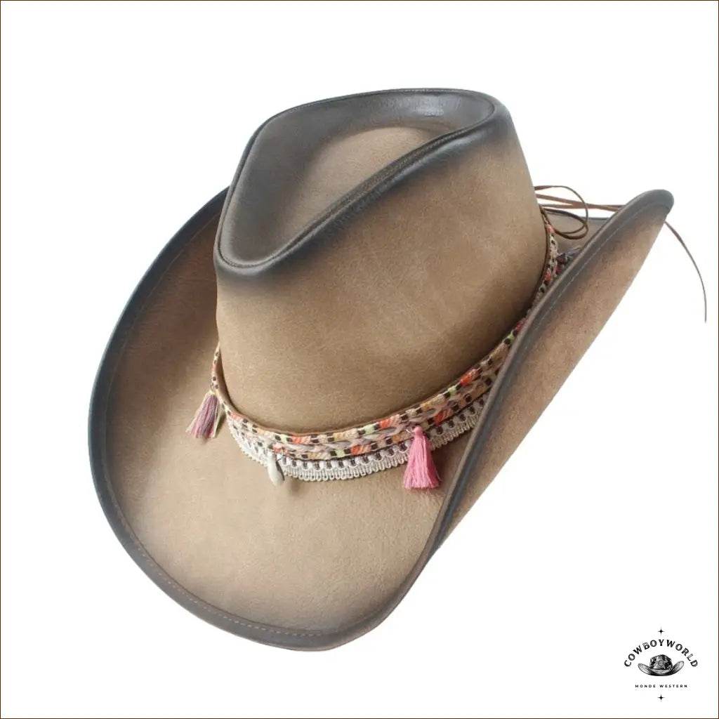 Chapeau de Cowboy Femme Cuir - Cowboy World