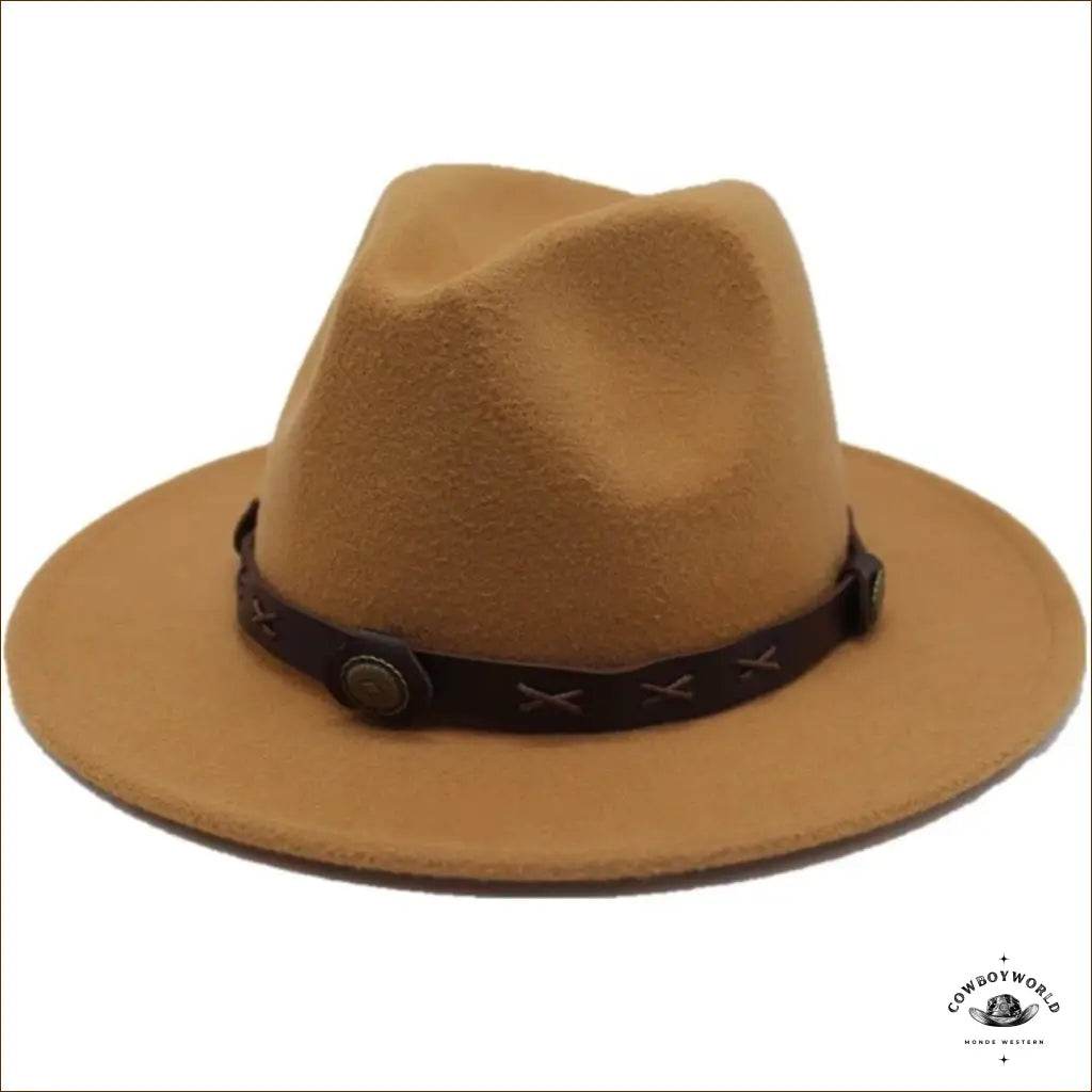 Chapeau de Cowboy Feutre Marron - Cowboy World