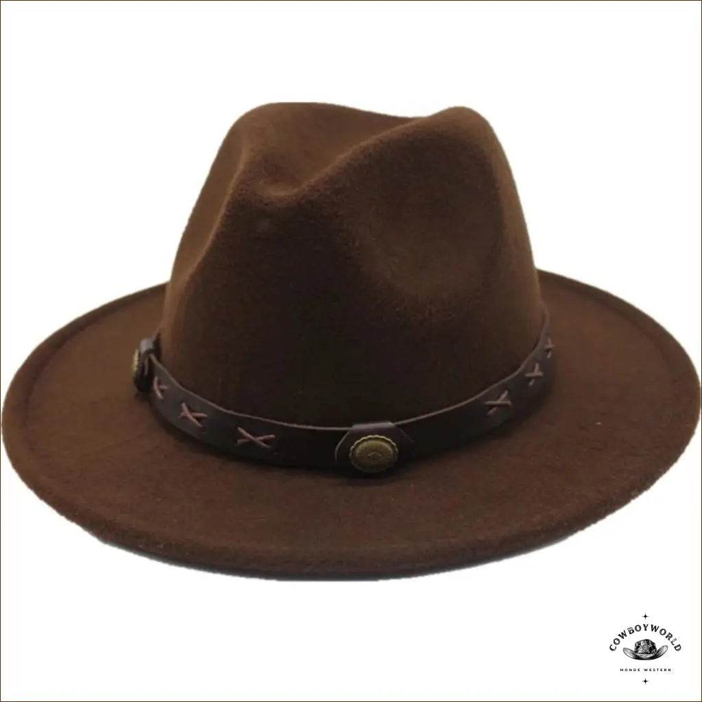 Chapeau de Cowboy Feutre Marron - Cowboy World