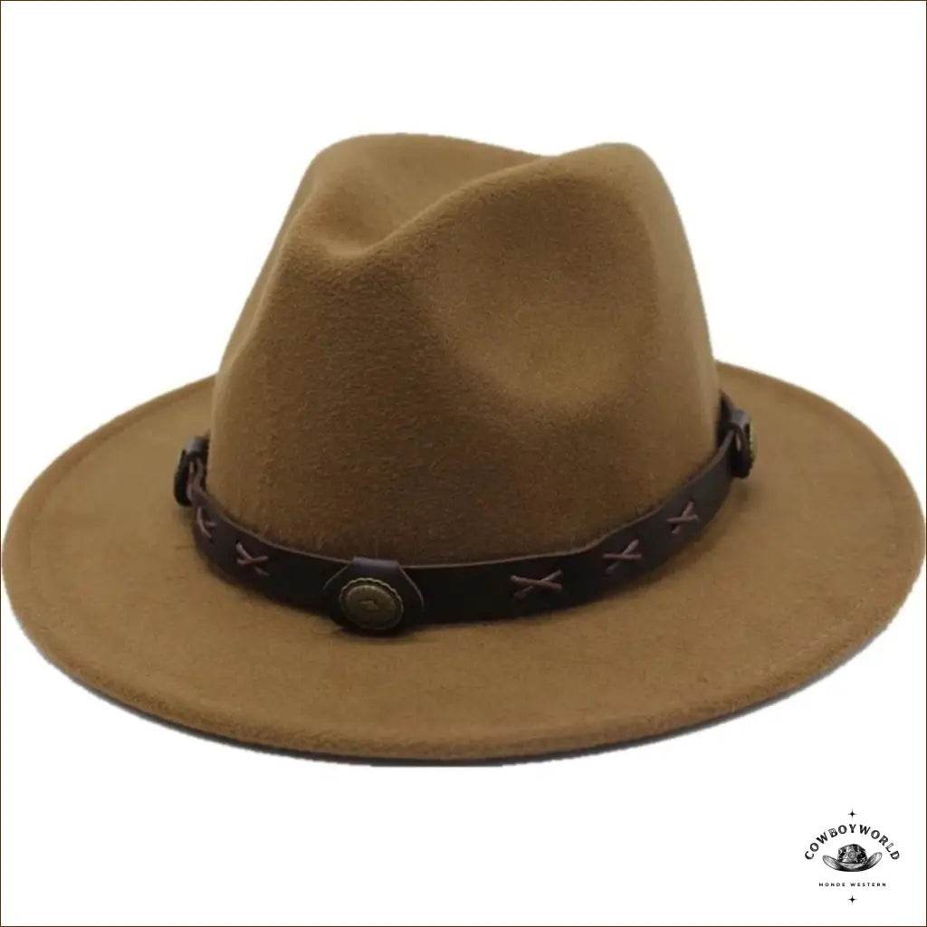 Chapeau de Cowboy Feutre Marron - Cowboy World