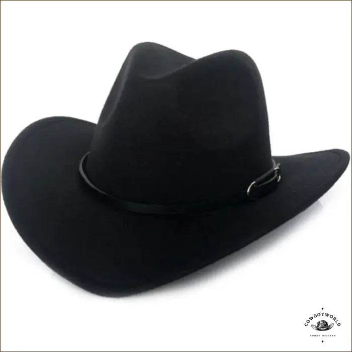 Chapeau de Cowboy Feutre Noir - Cowboy World