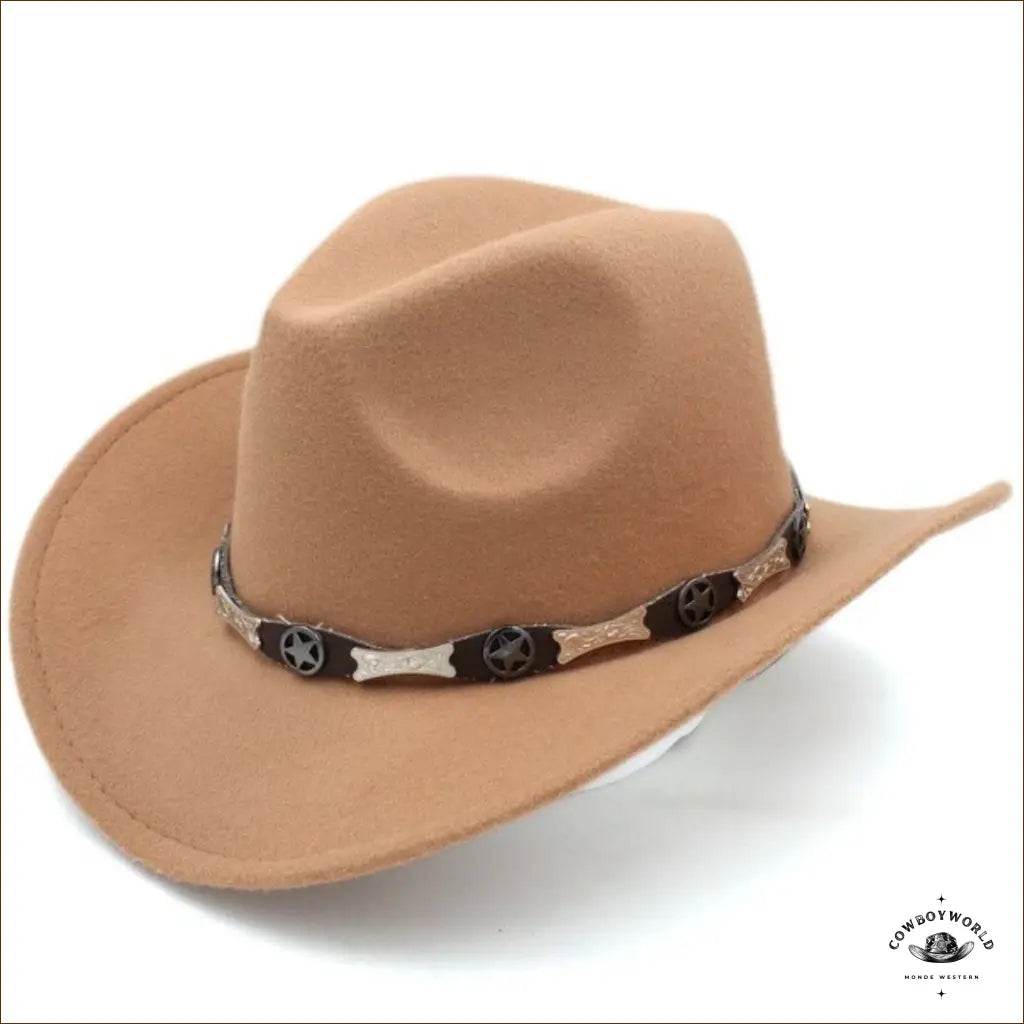 Chapeau de Cowboy Feutre Noir Homme - Cowboy World
