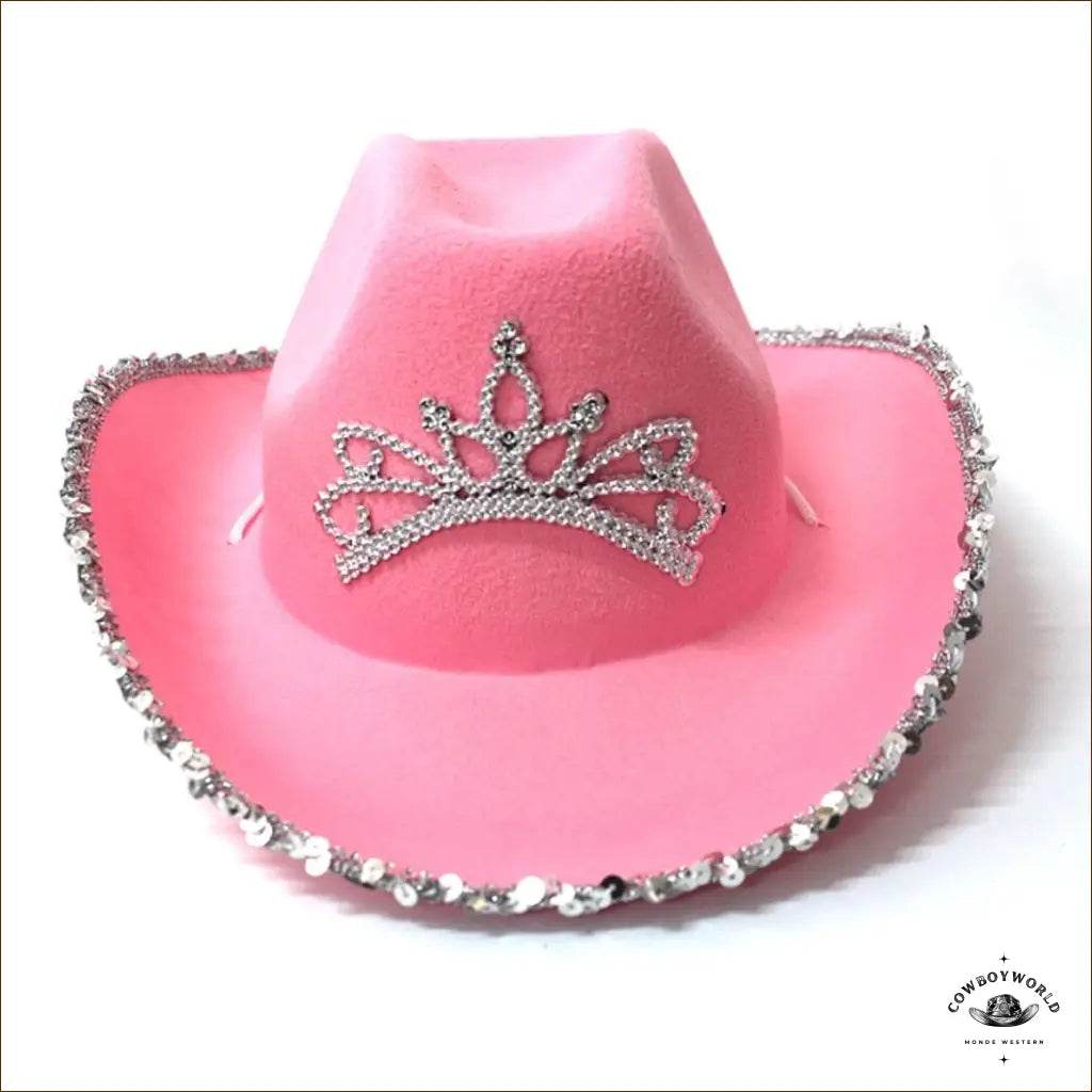 Chapeau de Cowboy Fille Rose - Cowboy World