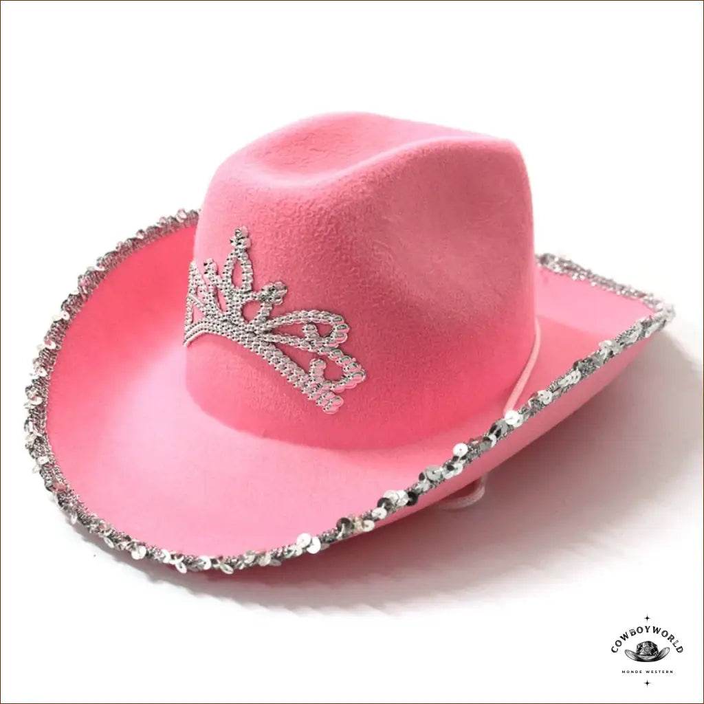 Chapeau de Cowboy Fille Rose - Cowboy World