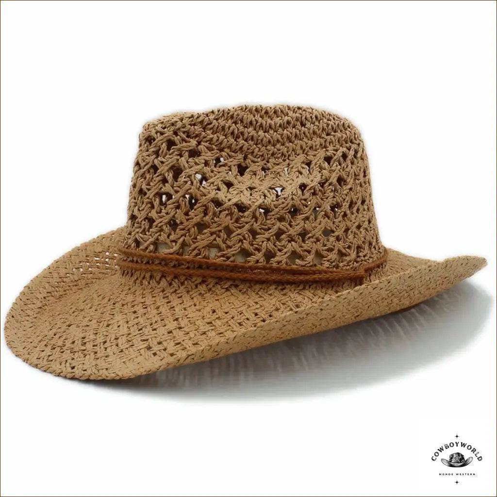 Chapeau de Cowboy Paille Marron - Cowboy World