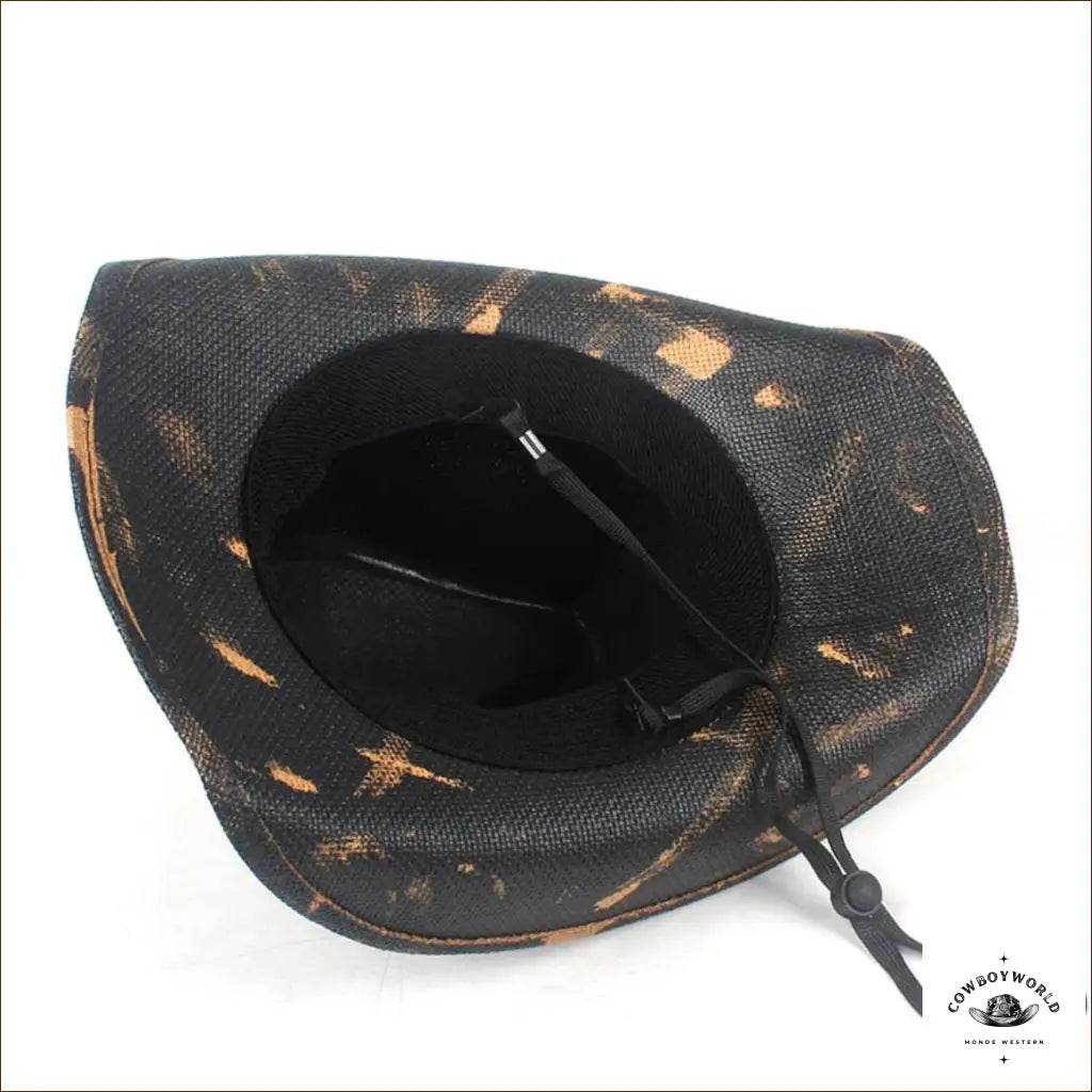 Chapeau de Cowboy Paille Noir - Cowboy World