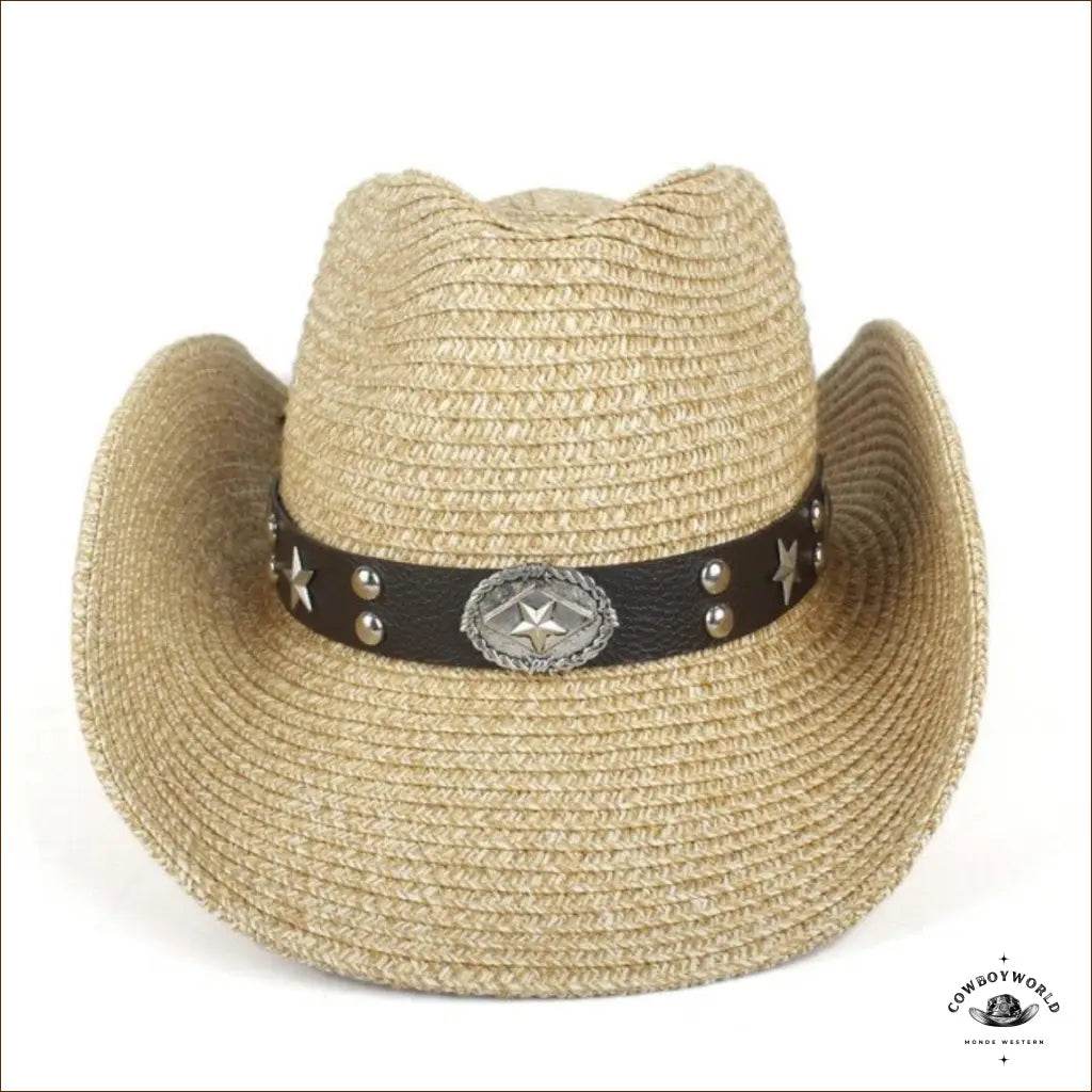 Chapeau de Cowboy Paille Tressée - Cowboy World