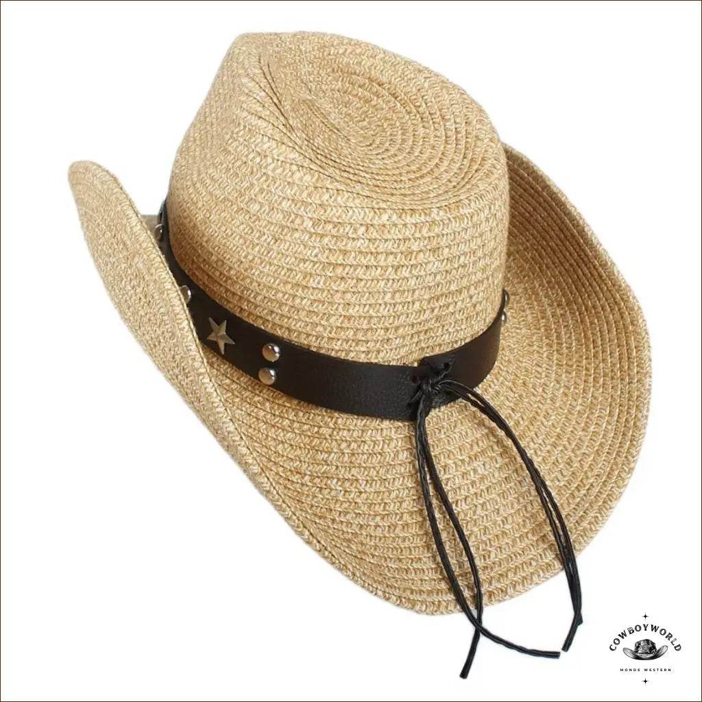 Chapeau de Cowboy Paille Tressée - Cowboy World