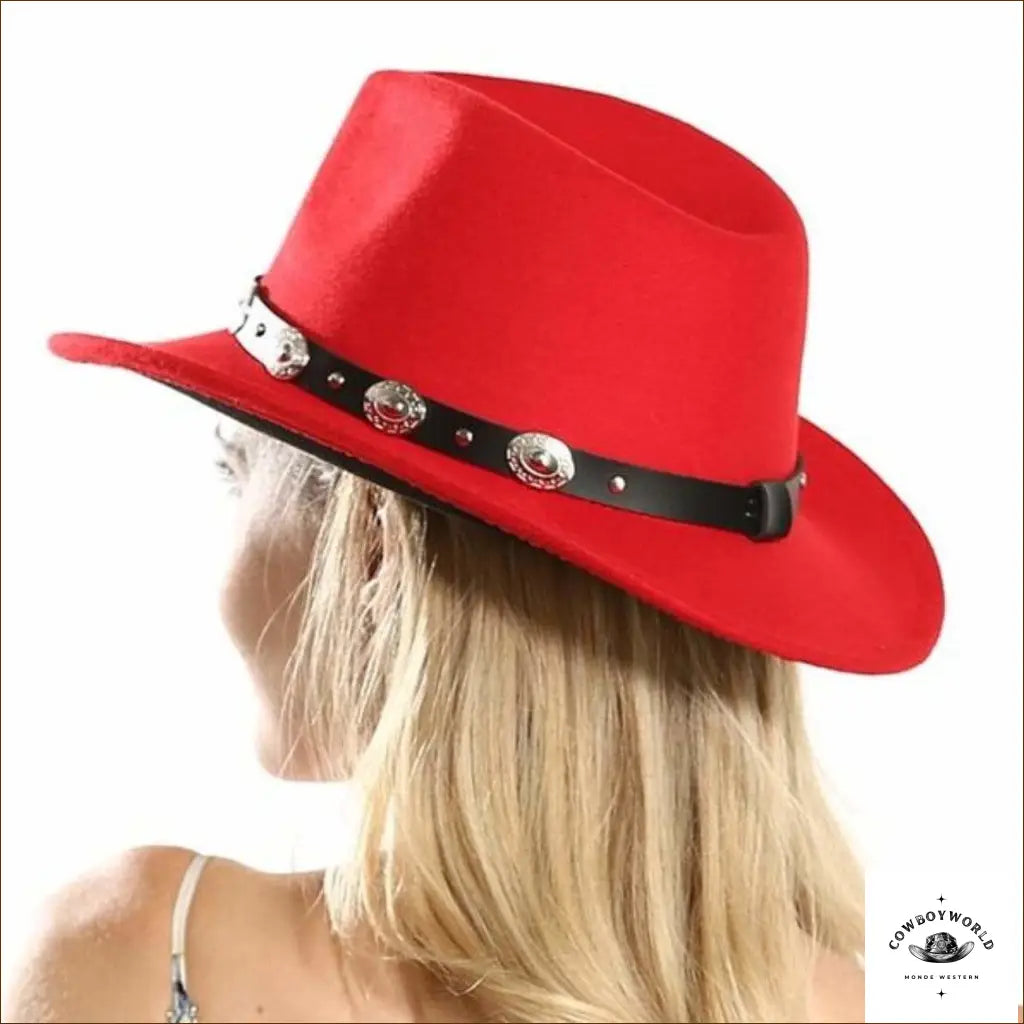 Chapeau de Cowboy Rouge