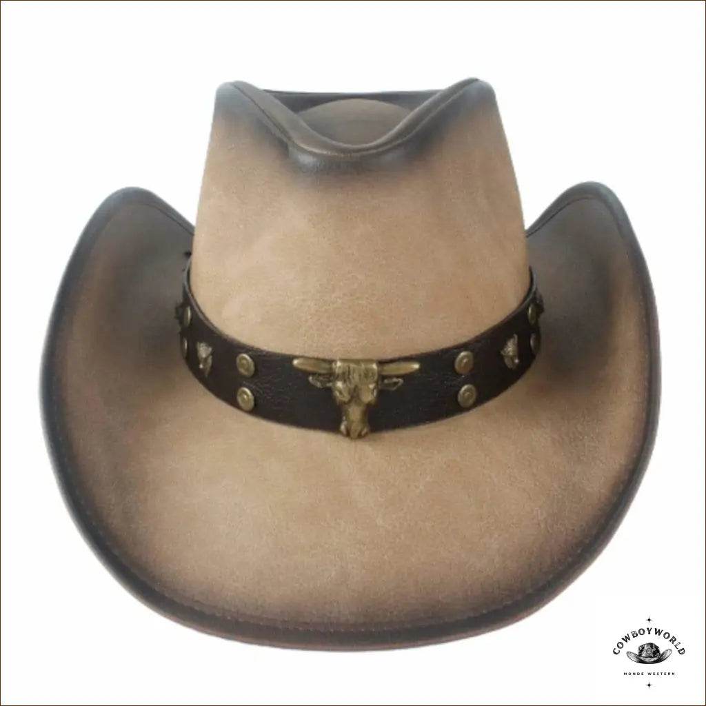 Chapeau de Western Cuir Homme - Cowboy World