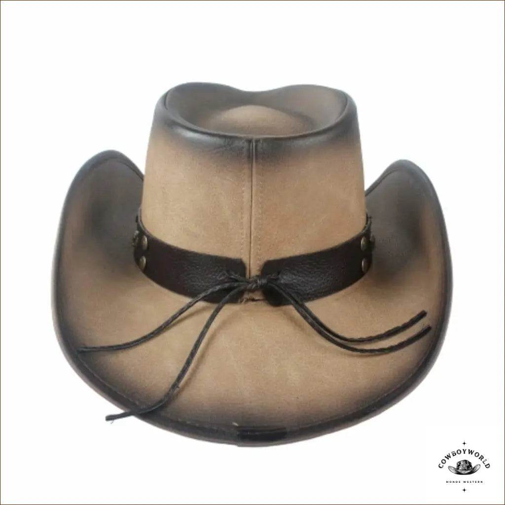 Chapeau de Western Cuir Homme - Cowboy World