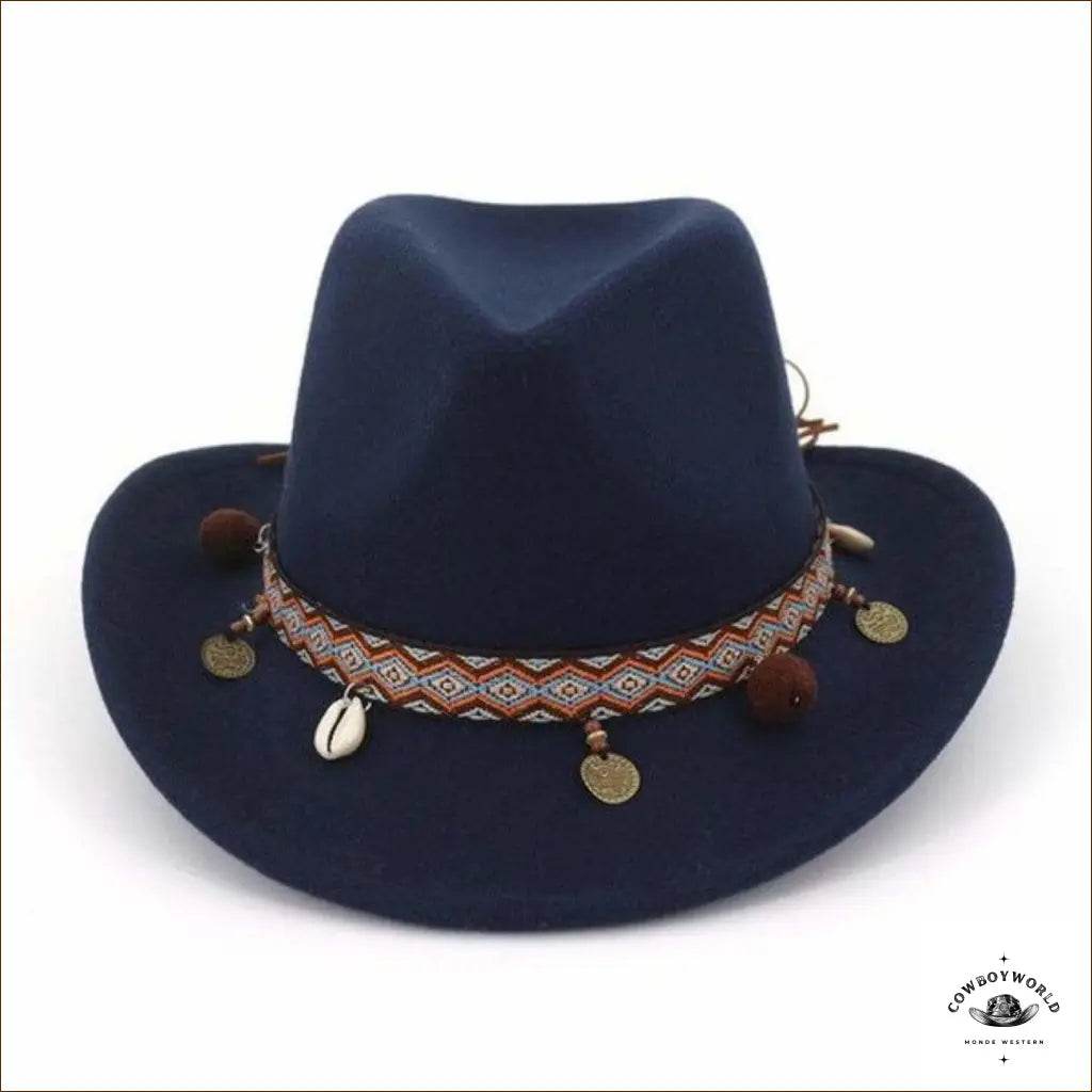 Chapeau de Western Marron Indian - Cowboy World