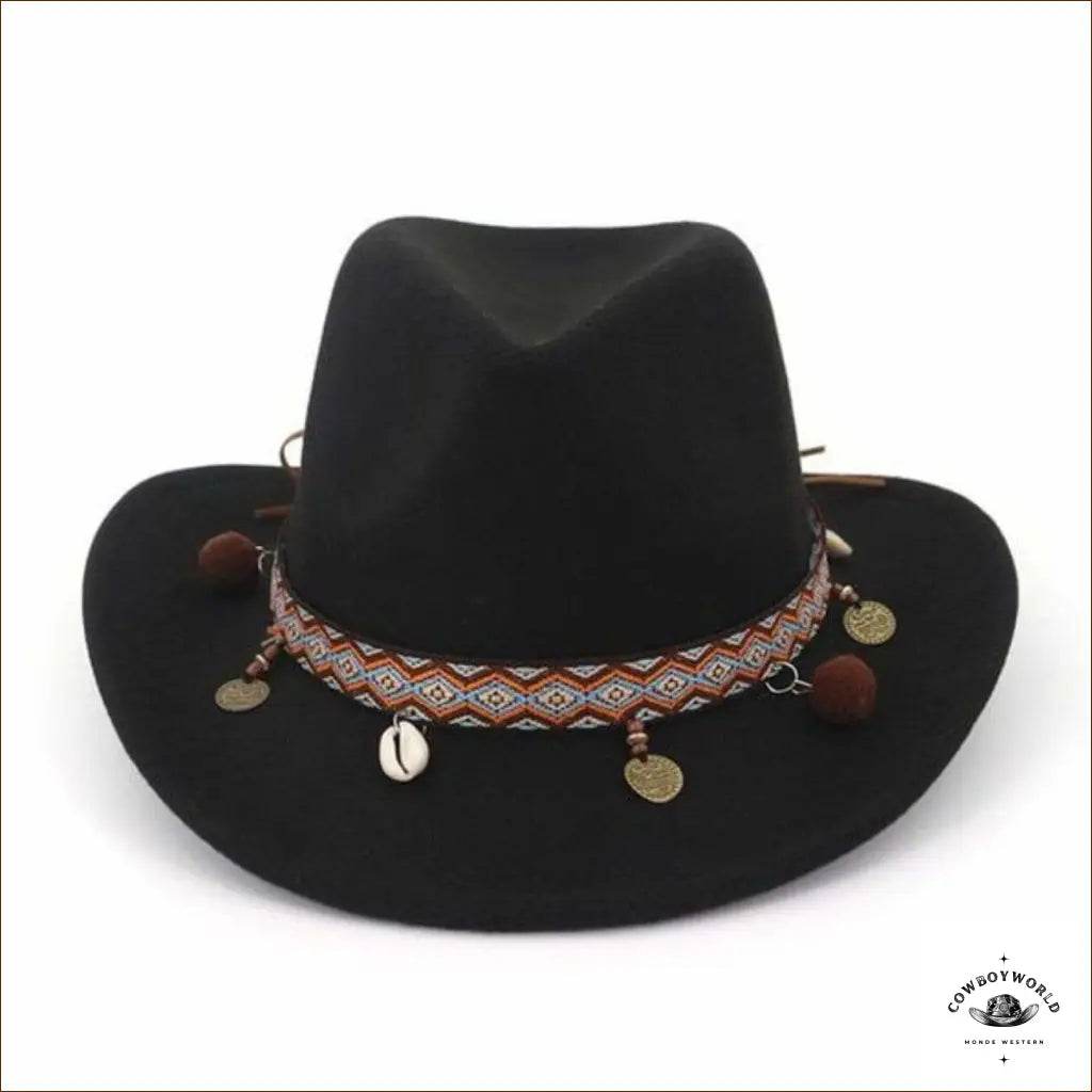 Chapeau de Western Marron Indian - Cowboy World