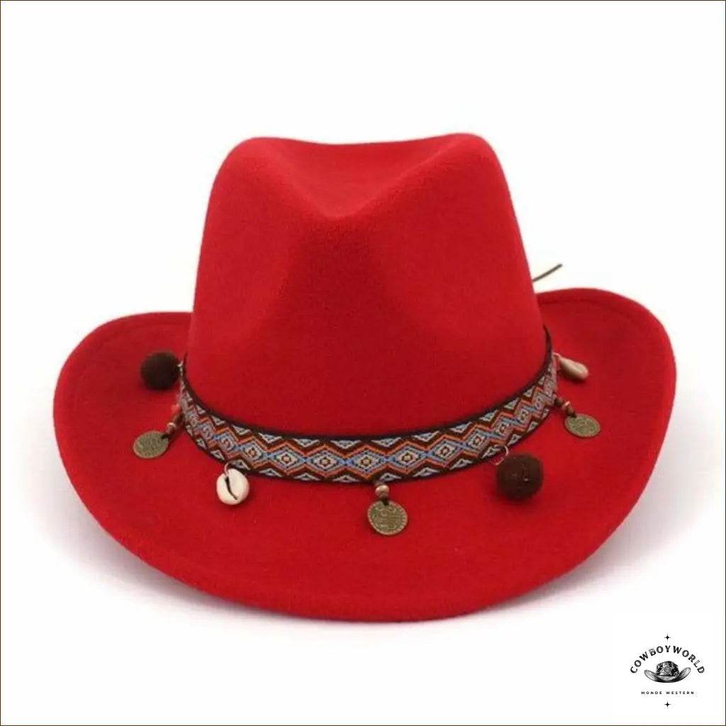Chapeau de Western Marron Indian - Cowboy World