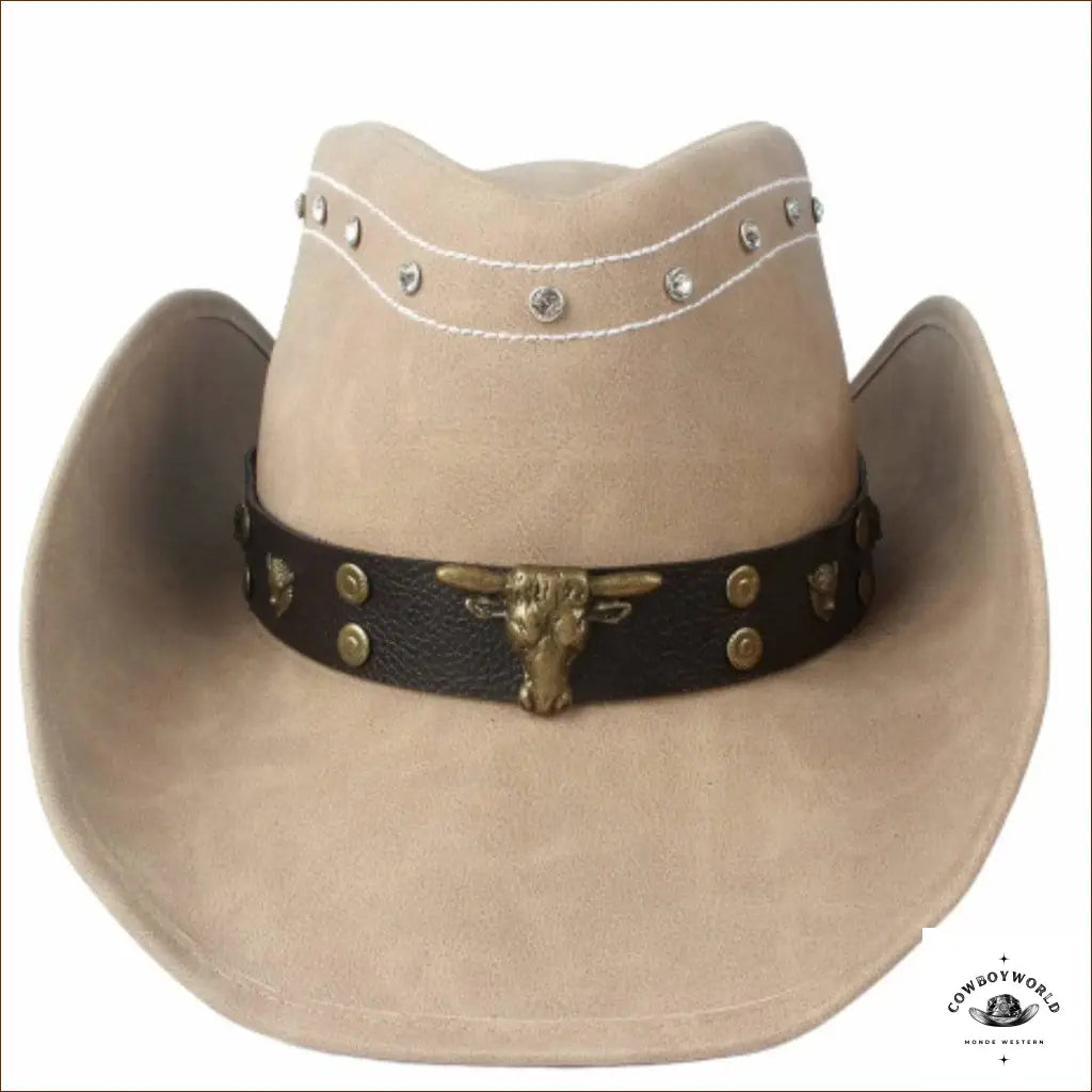 Chapeau en Cuir Comanchero Style Western