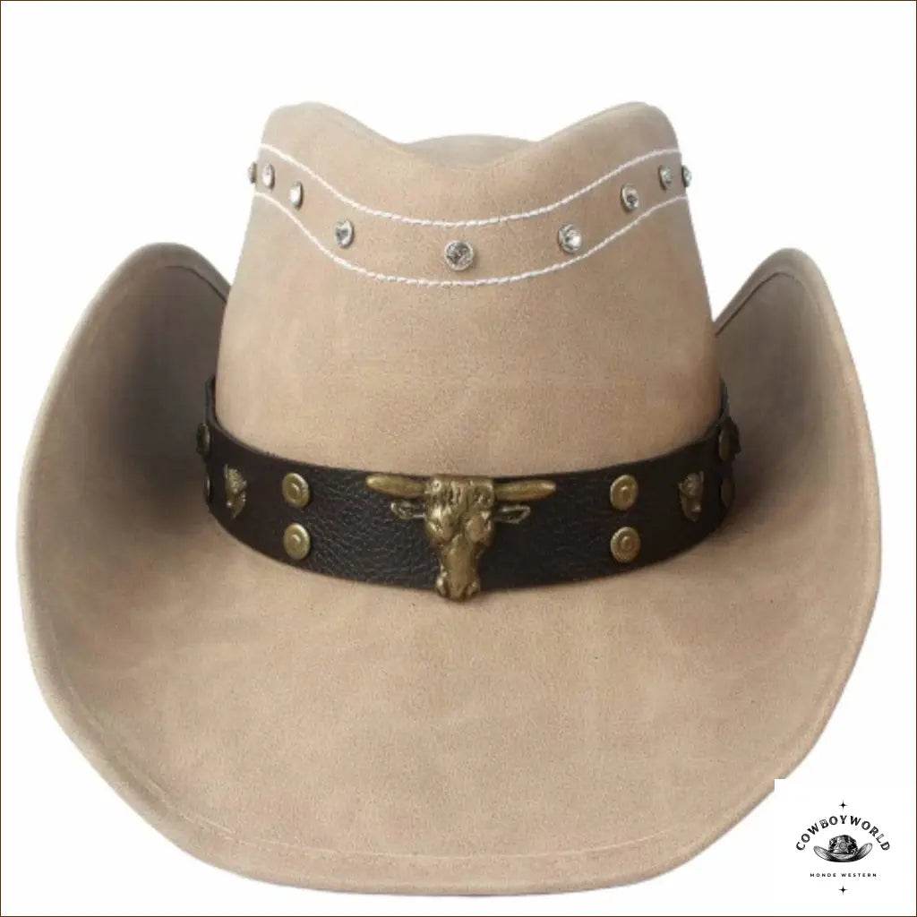 Chapeau en Cuir Comanchero Style Western - Cowboy World