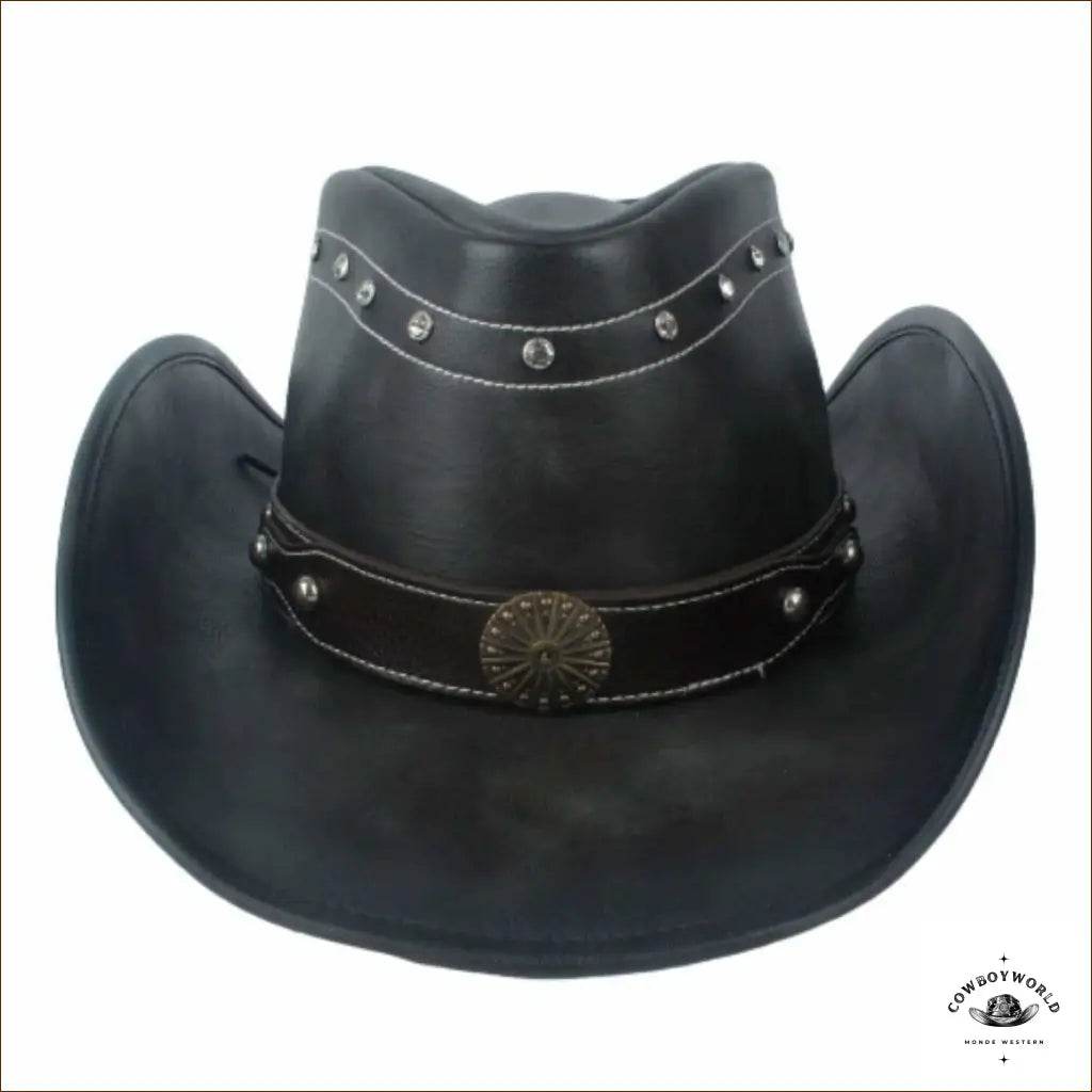 Chapeau en Cuir Cowboy Western - Cowboy World