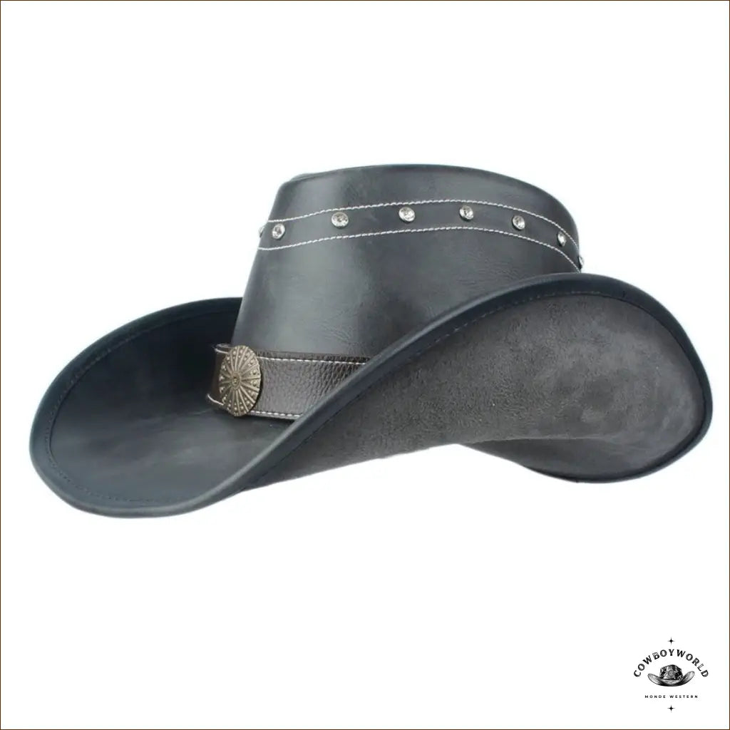 Chapeau en Cuir Cowboy Western