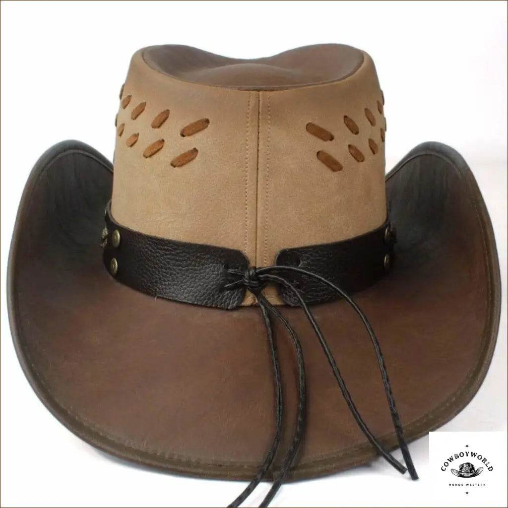 Chapeau Western Country Cuir - Cowboy World