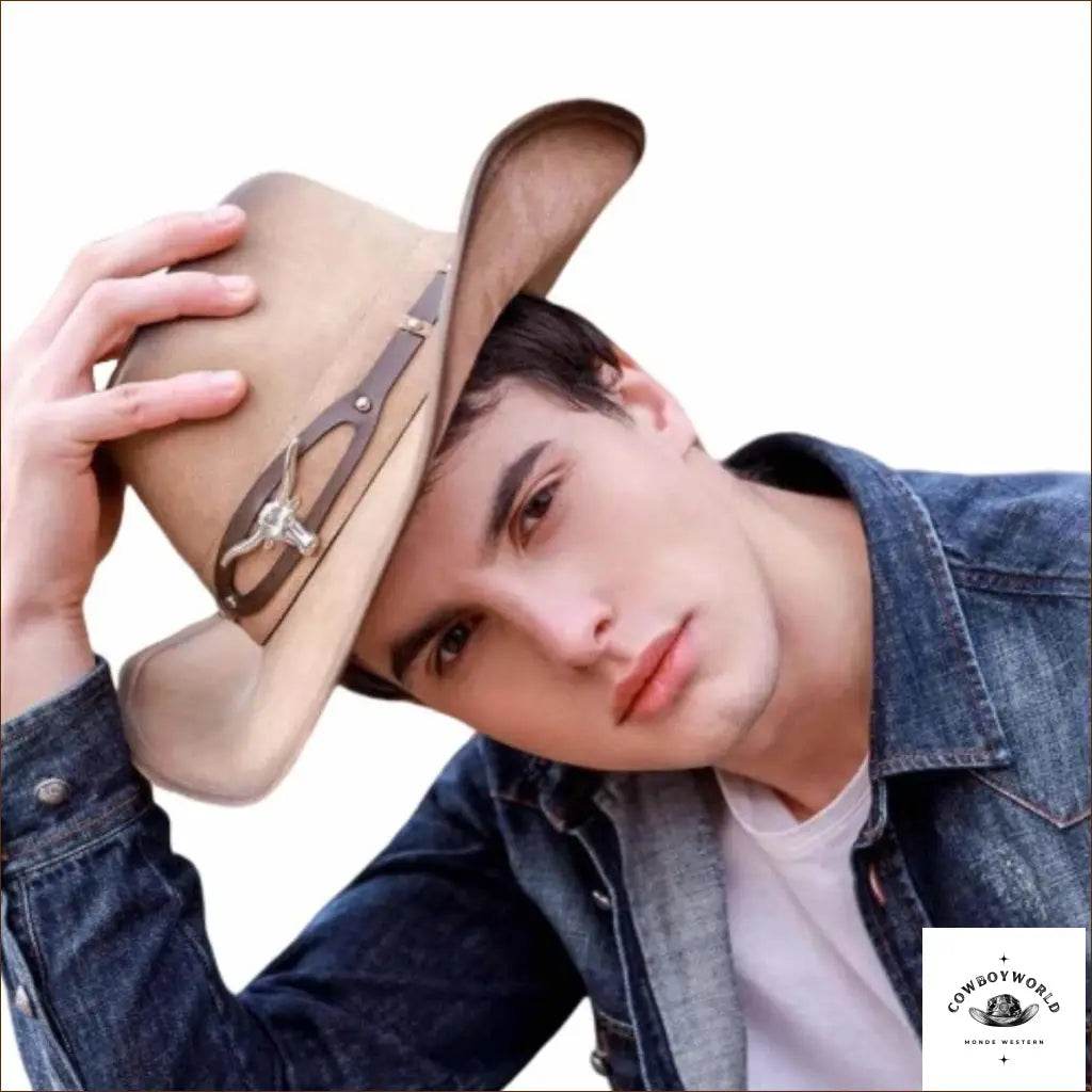 Chapeau Western Cuir - Cowboy World