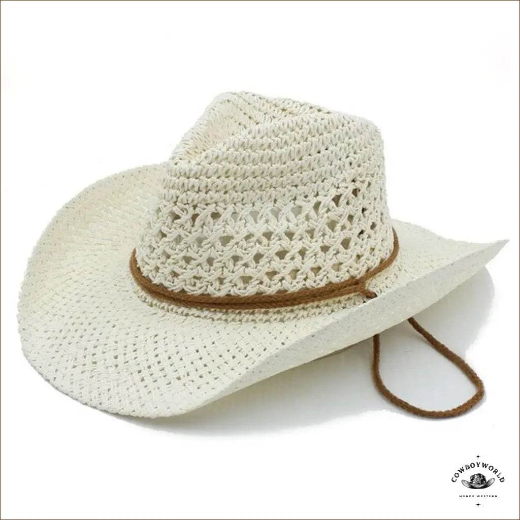 Chapeau Western Femme Blanc - Cowboy World