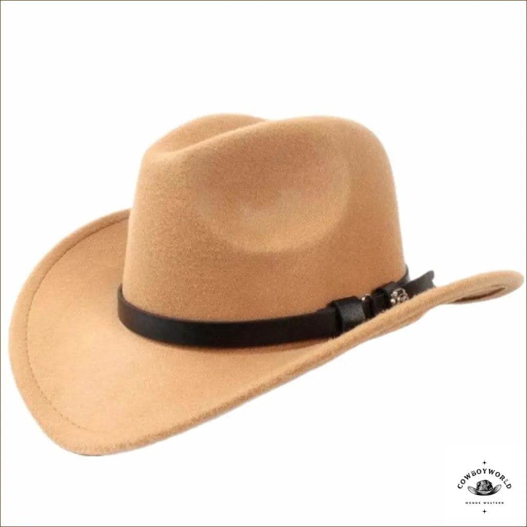 Chapeau Western Feutre Clair - Cowboy World