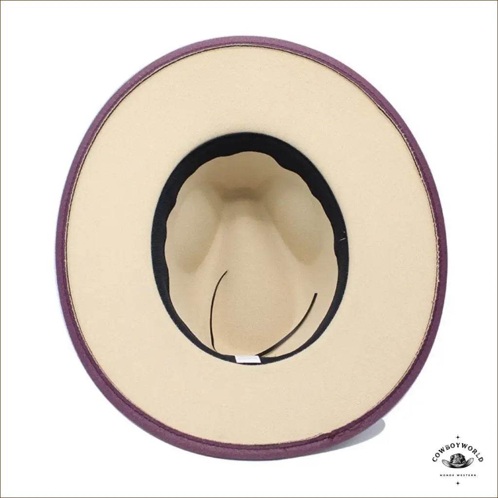 Chapeau Western Feutre Lanière à Boucle - Cowboy World