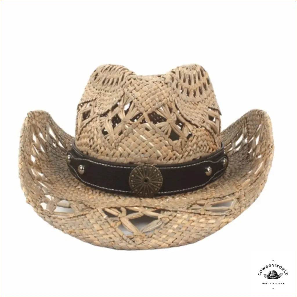 Chapeau Western Paille Authentic - Cowboy World