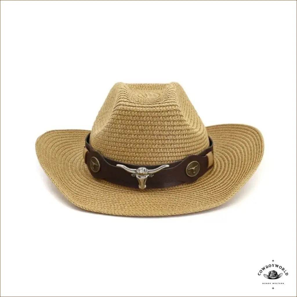 Chapeau Western Paille Homme - Cowboy World