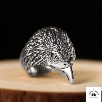 Bague Tête d’Aigle (Argent)