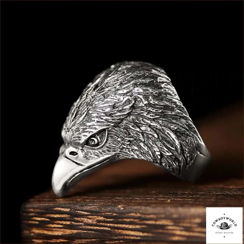 Bague Tête d’Aigle (Argent)