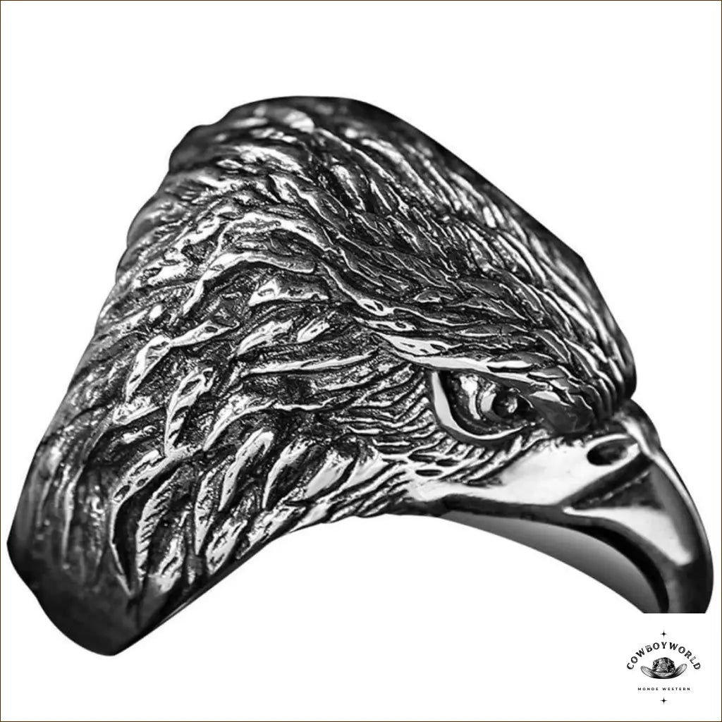 Bague Tête d’Aigle (Argent)