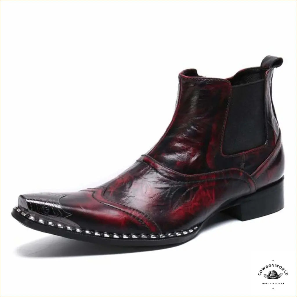 Boots Western Homme Carrées