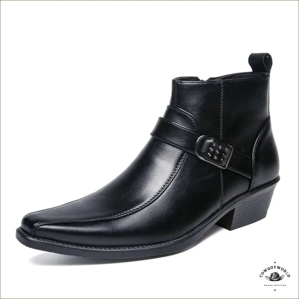 Boots Western Homme Simili Cuir