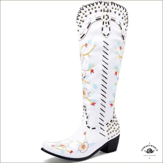 Bottes Cowboy Blanches