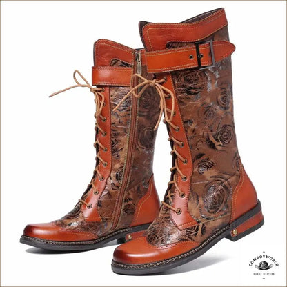 Bottes de Cowboy Femme Cuir